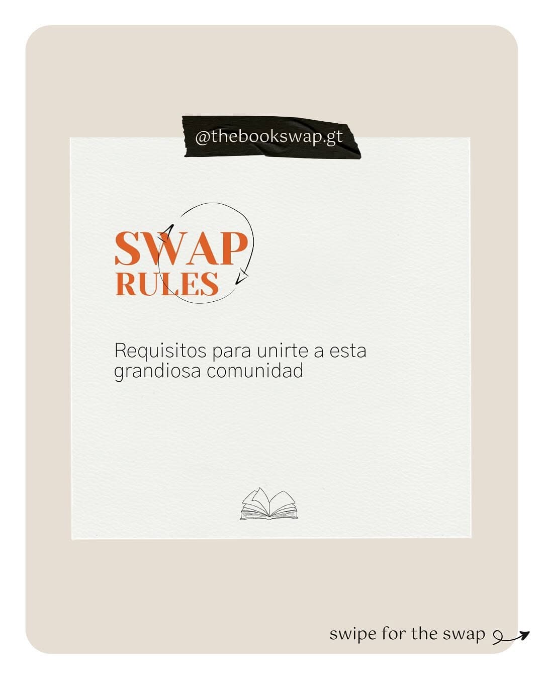 Compartiendo historias en cada swap